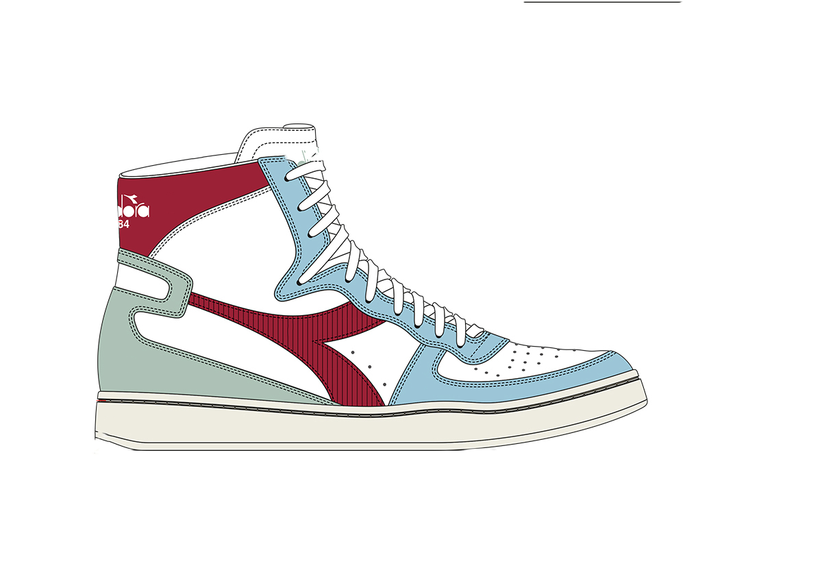 Diadora Mi Basket Used Heritage