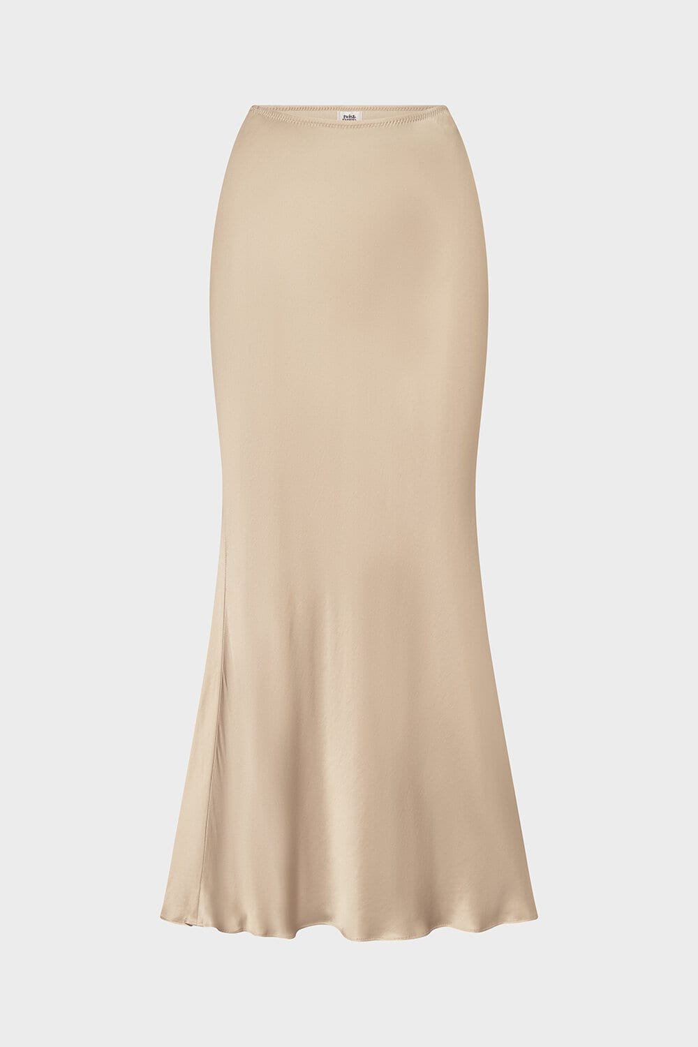 Nilea Satin Midi Skirt (White Pepper)