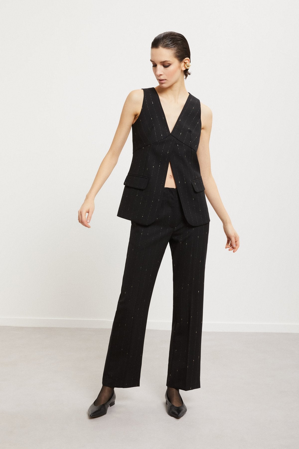 Pinstripe Vest