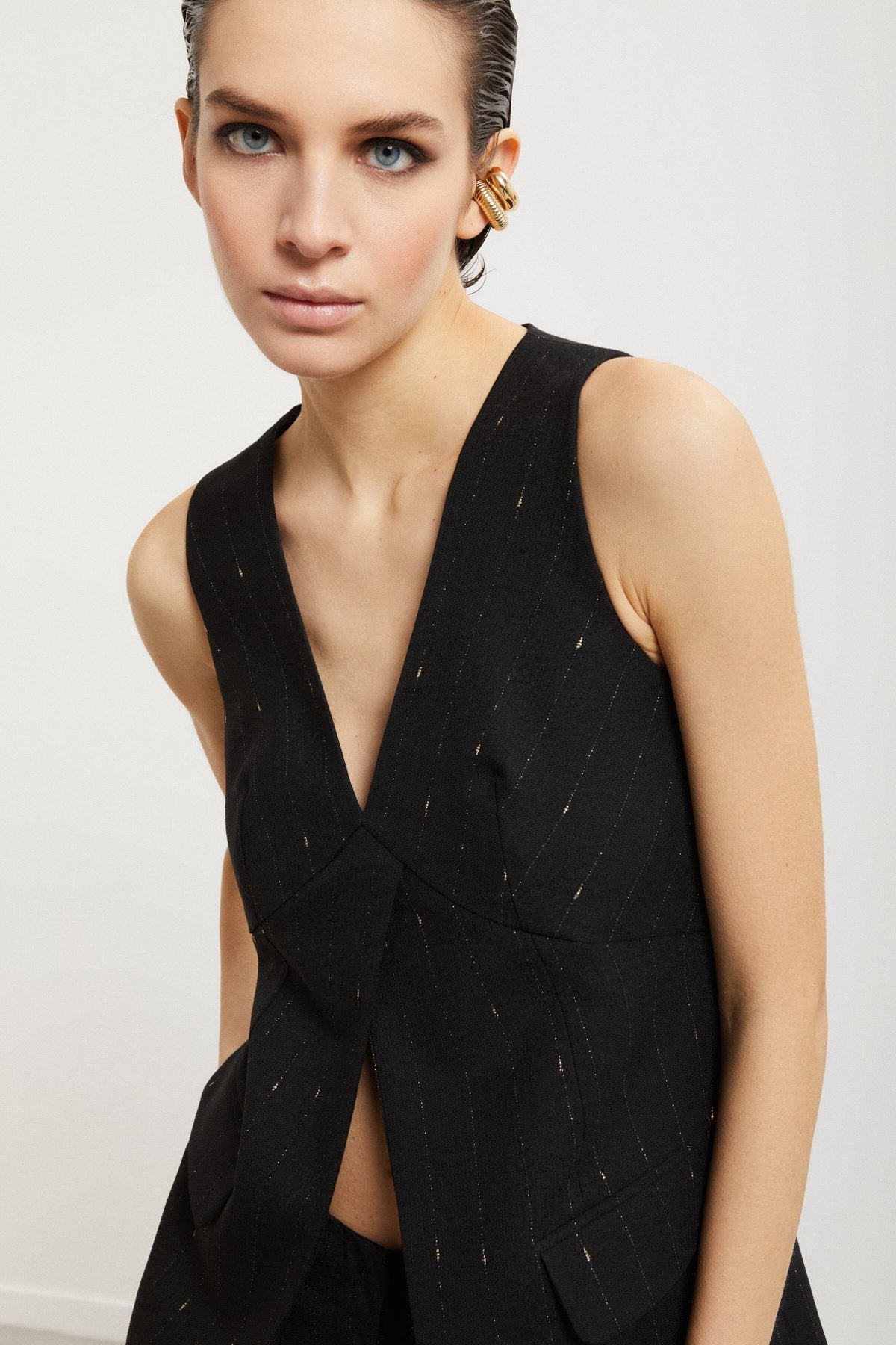 Pinstripe Vest