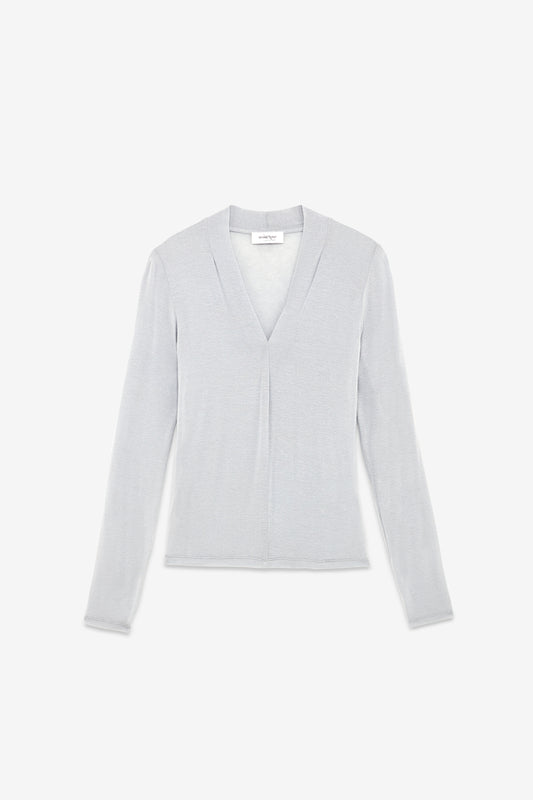Stretch viscose sweater