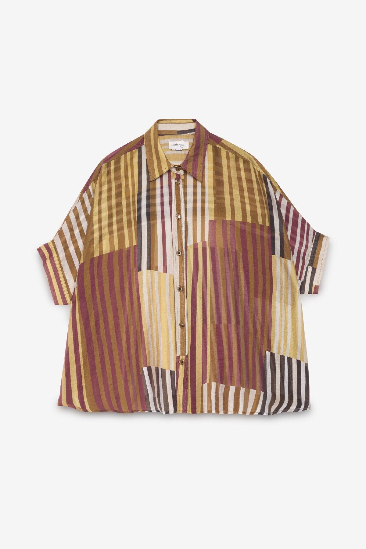Camicia boxy fit a righe
