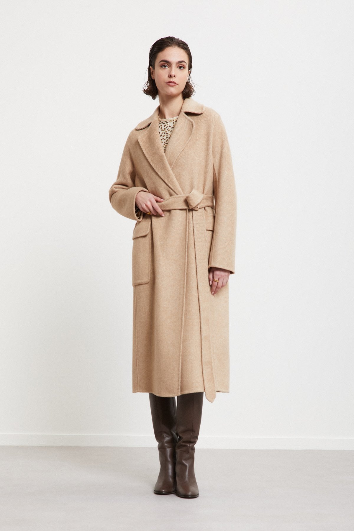 Double-Breasted Long Coat