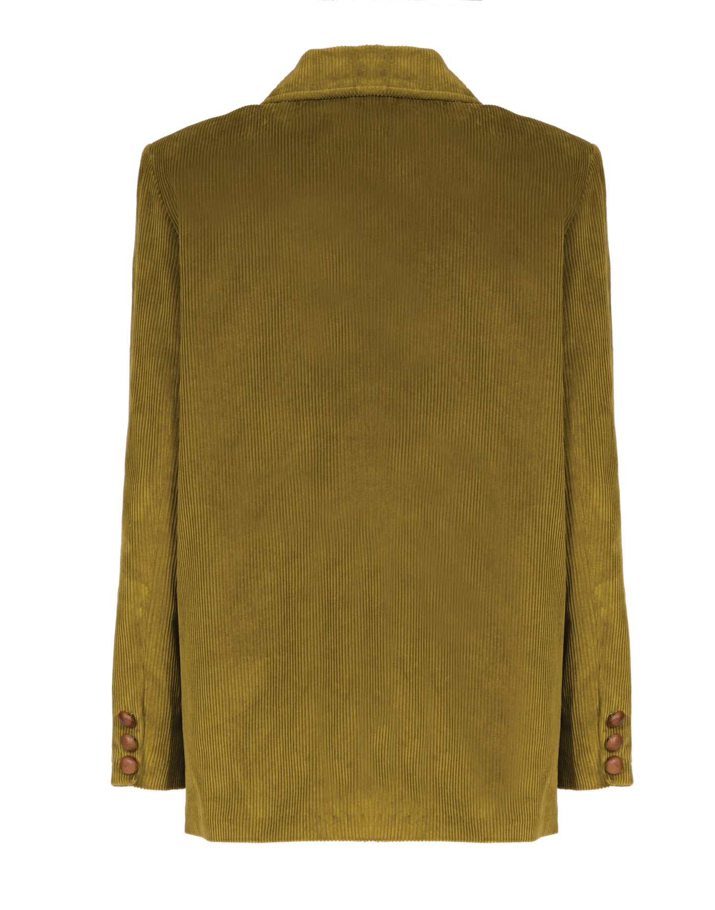 Forest velvet single-breasted oversized jacket