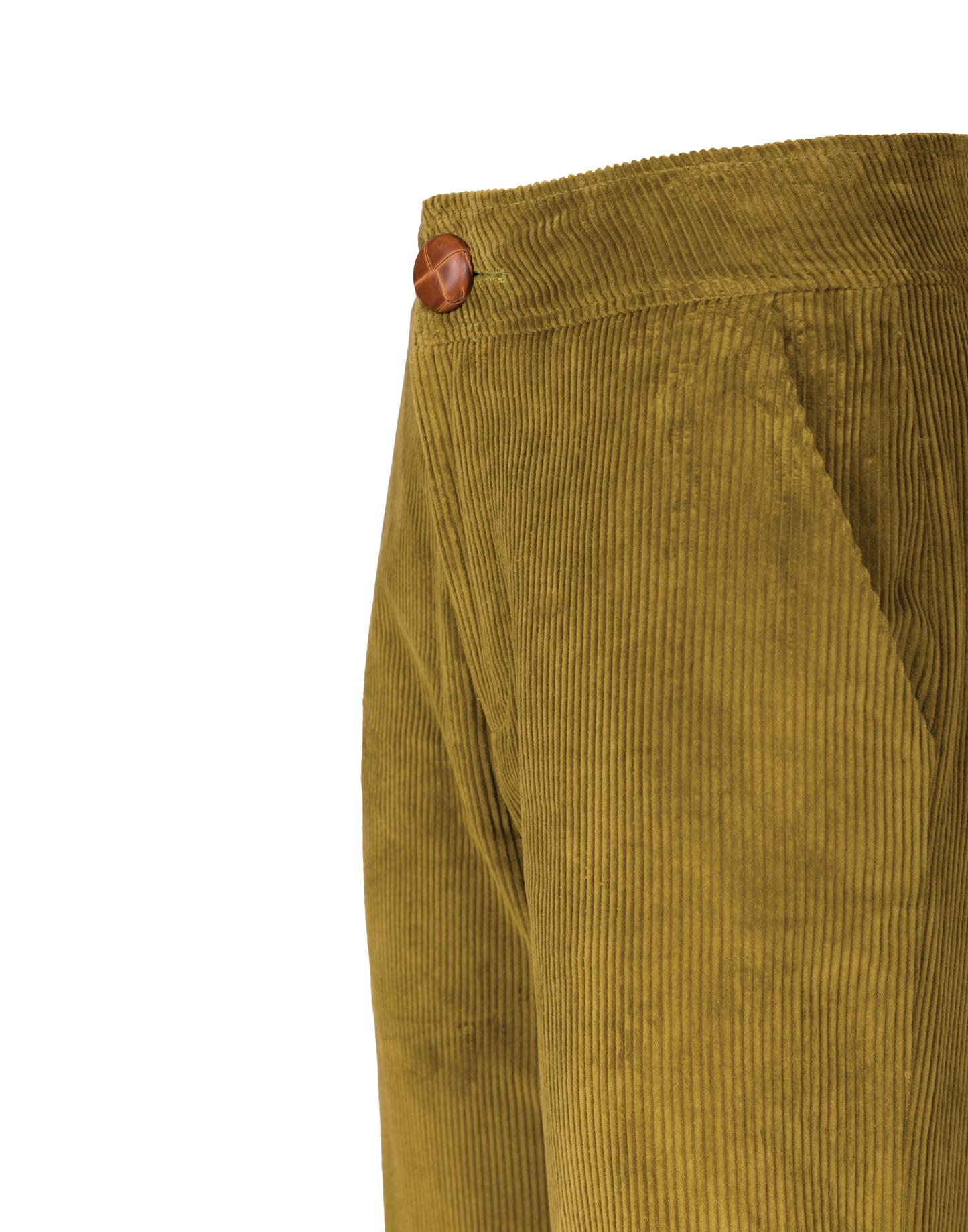 Green velvet pants