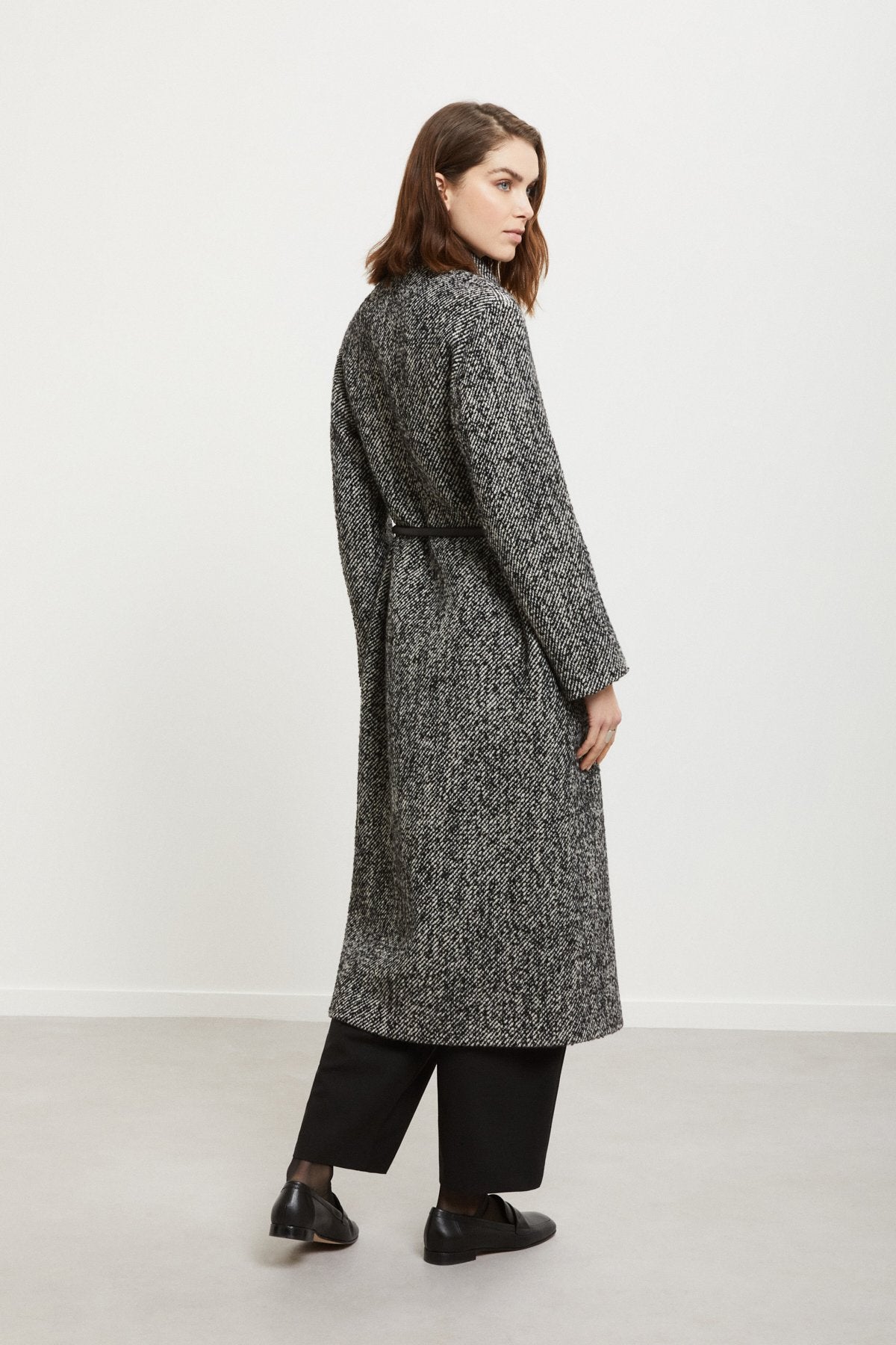 Wool Blend Long Coat
