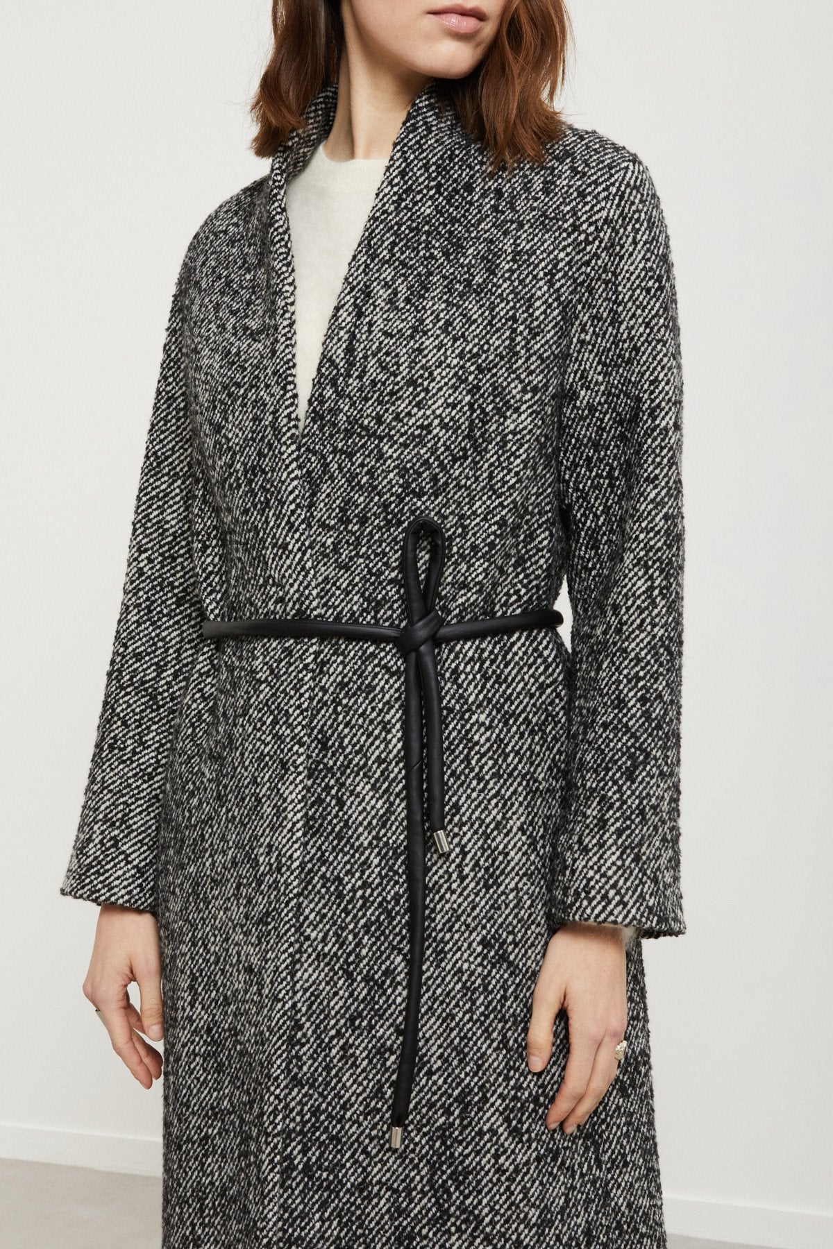 Wool Blend Long Coat