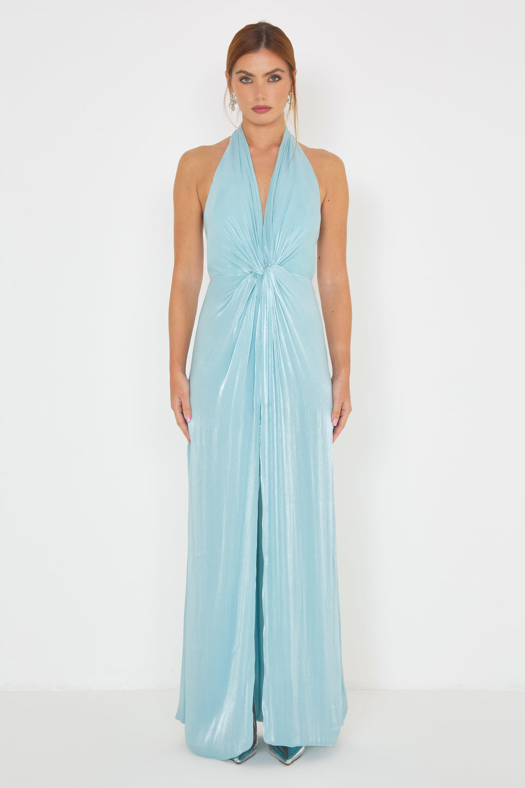 Naomi Dress Shine Water Azure