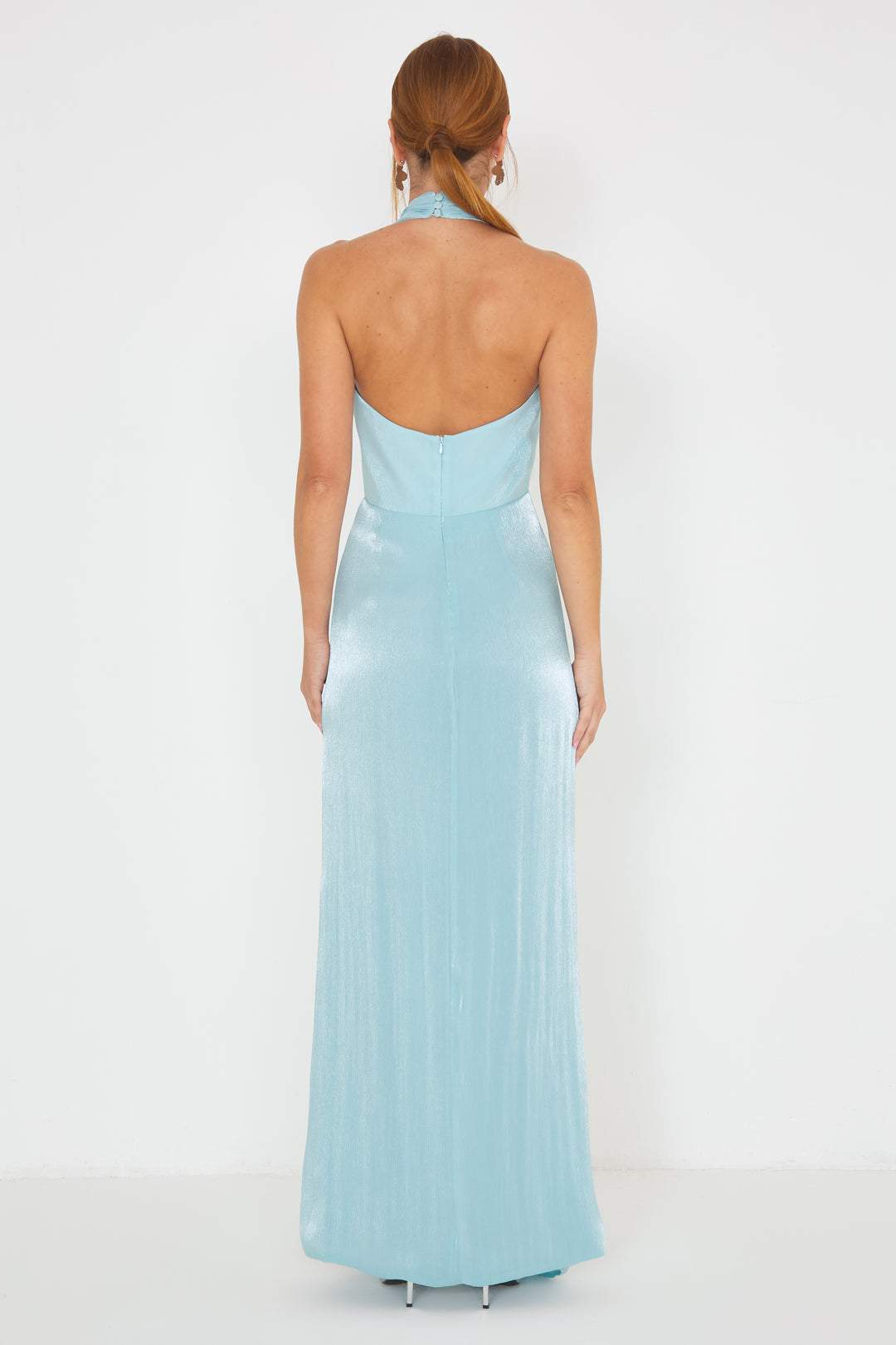 Naomi Dress Shine Water Azure