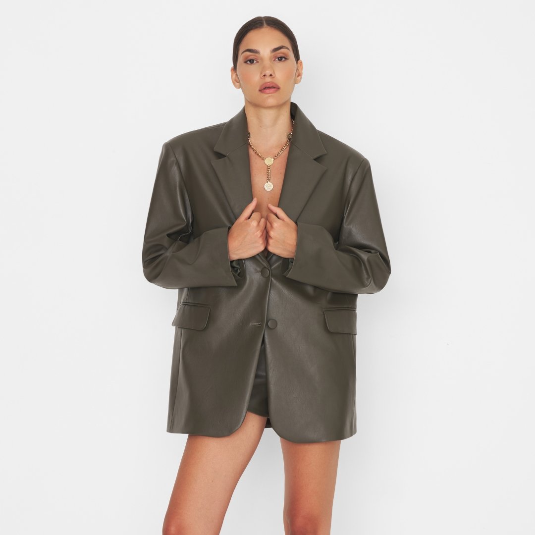 Eco Leather Blazer