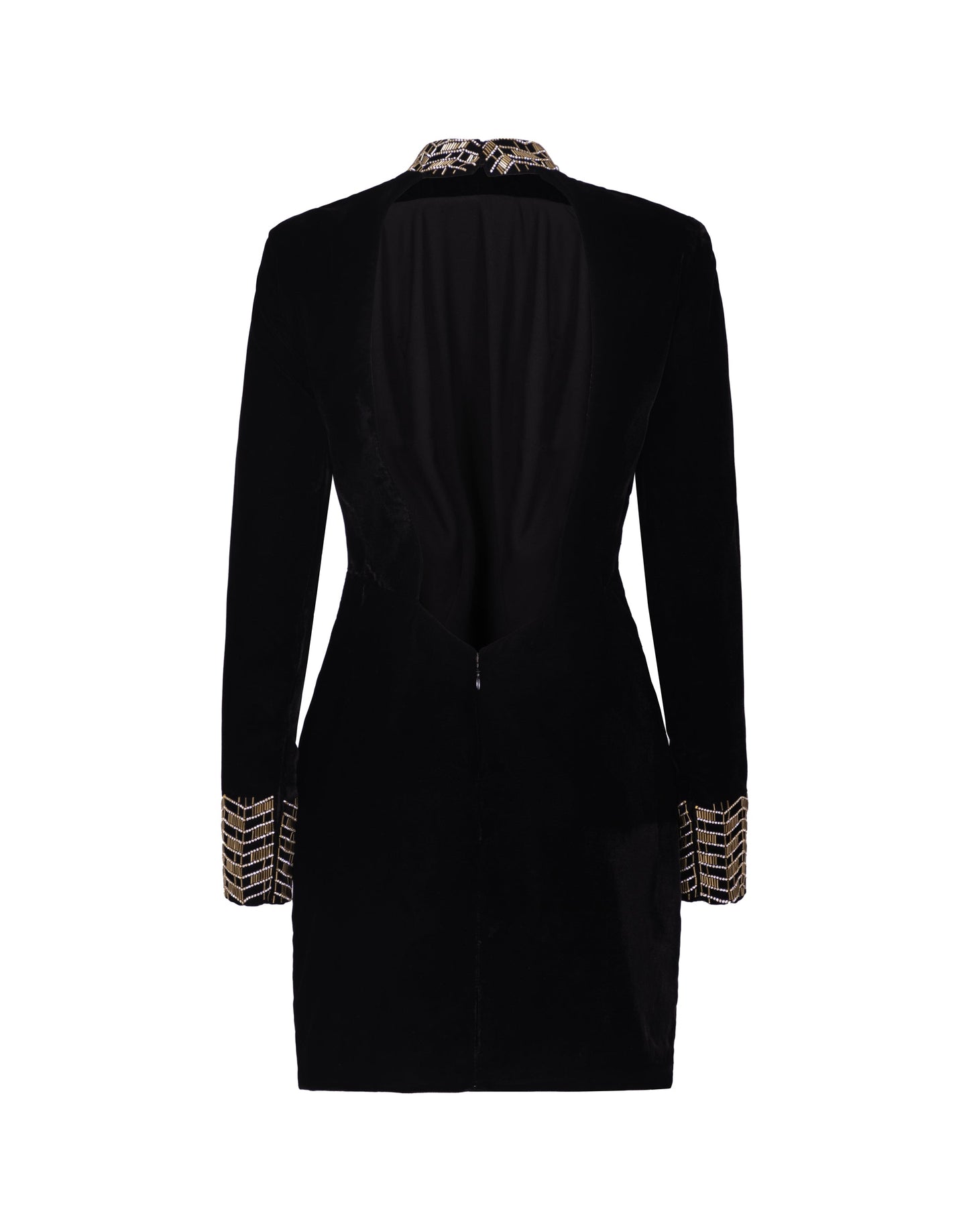 Velvet mini sheath dress