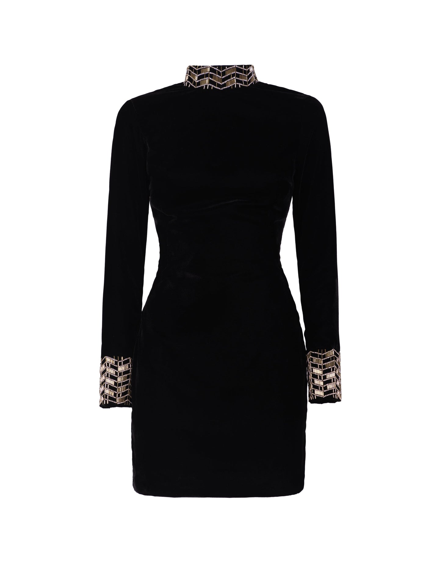 Velvet mini sheath dress