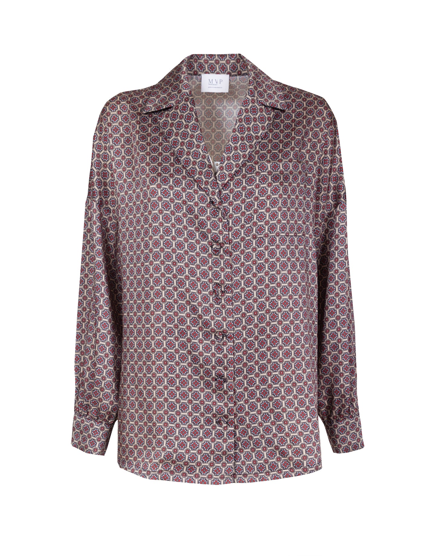 Long-sleeved twill shirt