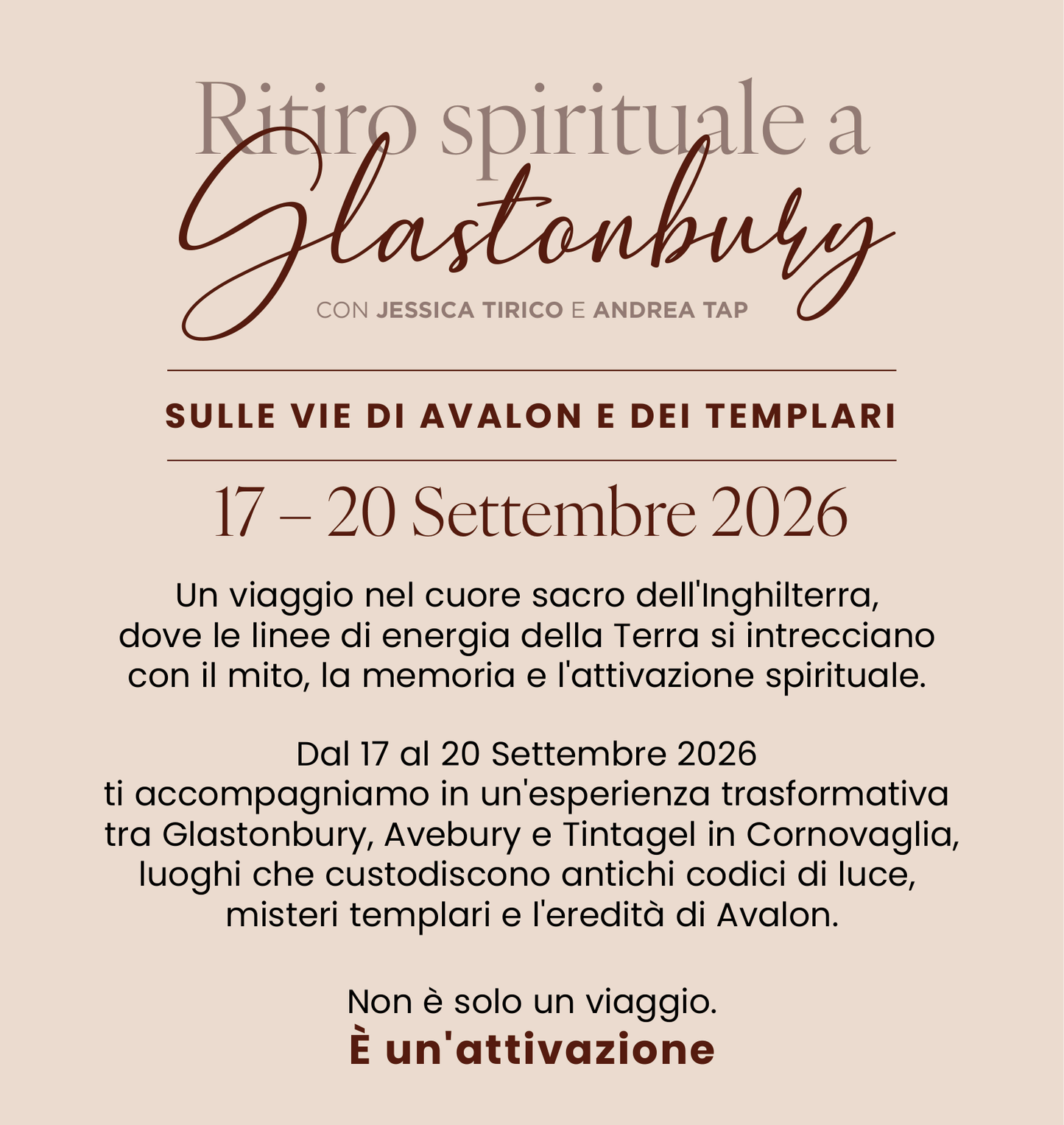 Glastonbury Spiritual Retreat – Avalon & the Templars | 17–20 Sept 2026