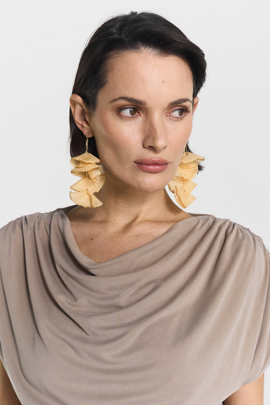 Jasmine Earrings (Golden Field)
