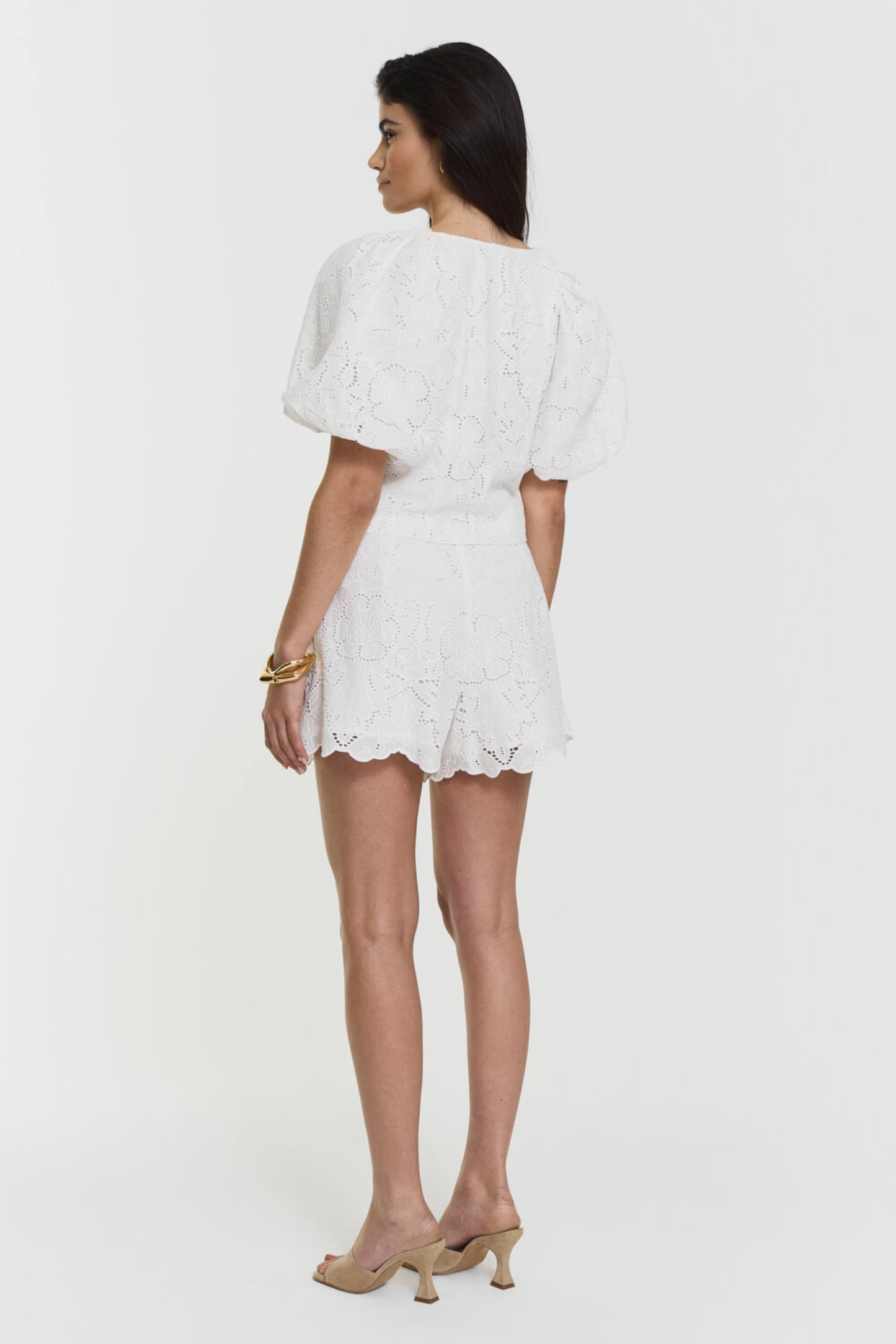 Meira Broderie Shorts