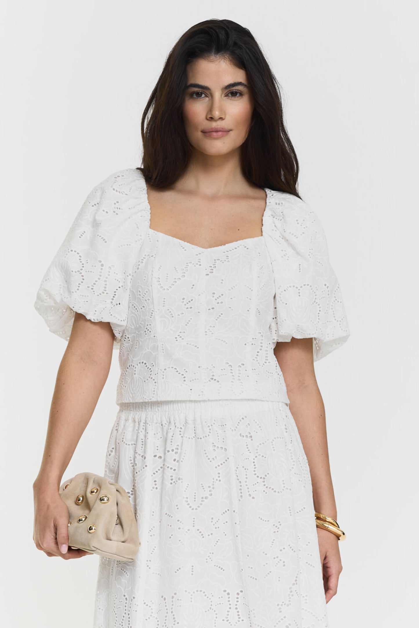 Meira Broderie Shorts