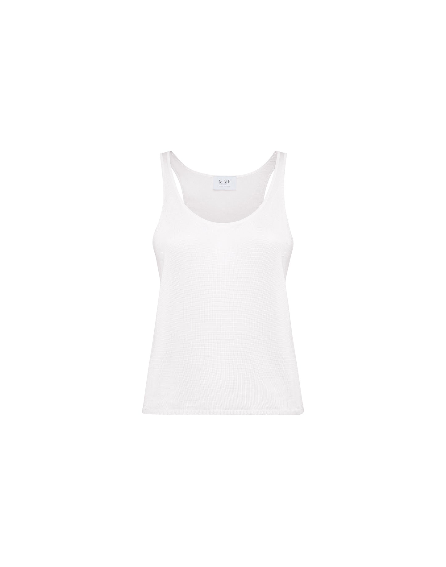 Essential White Ribbed Tank Top