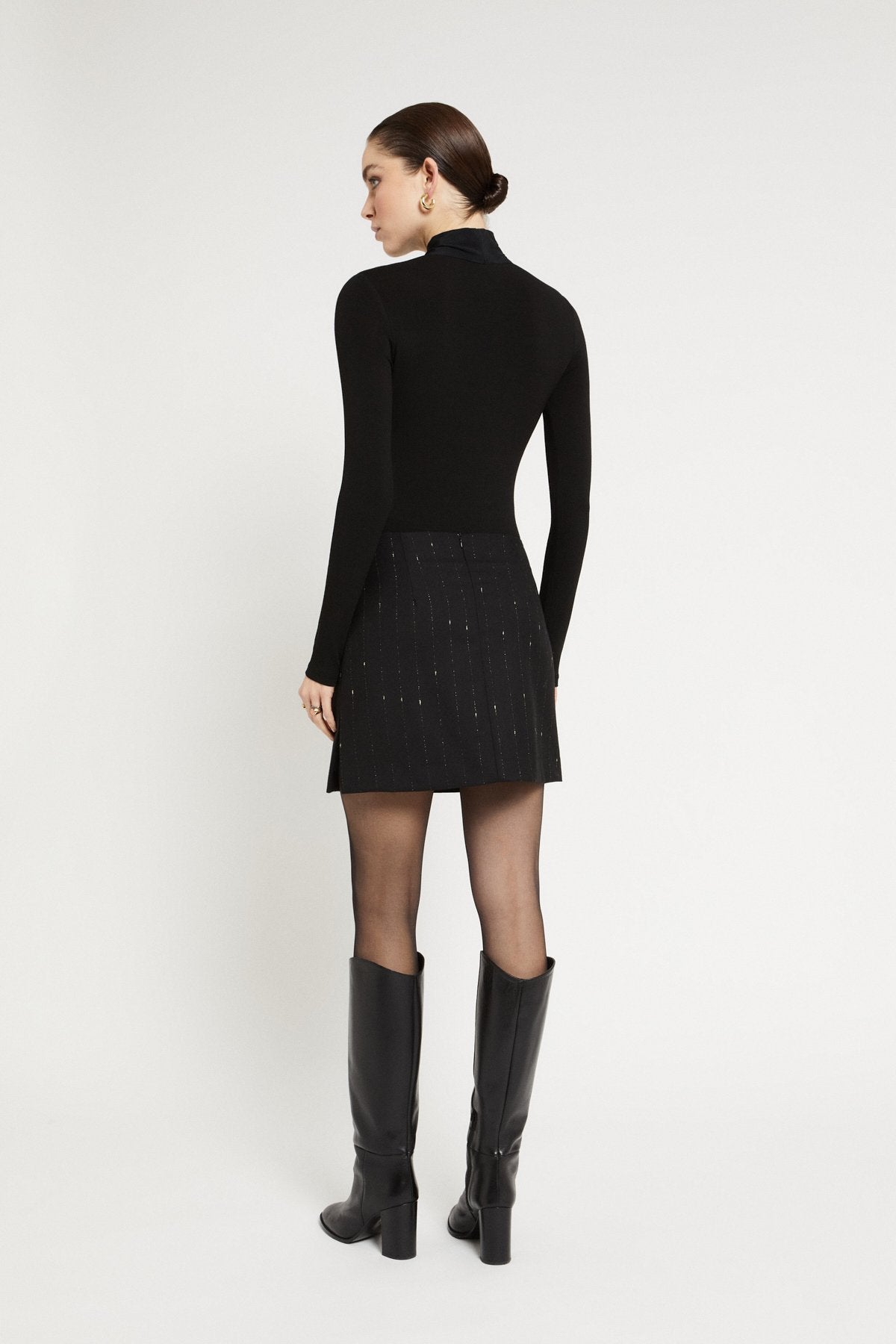 Pinstriped Mini Skirt