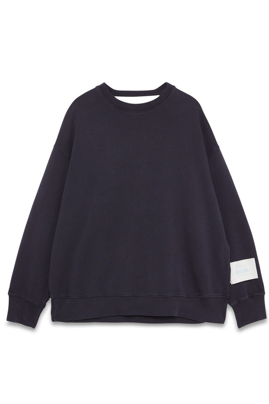 Crew Back Sweatshirt With Cut-Out