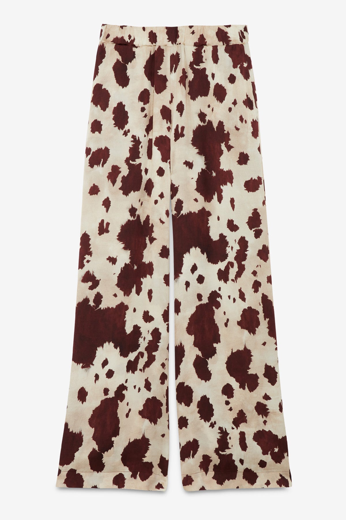 Animal viscose palazzo pants