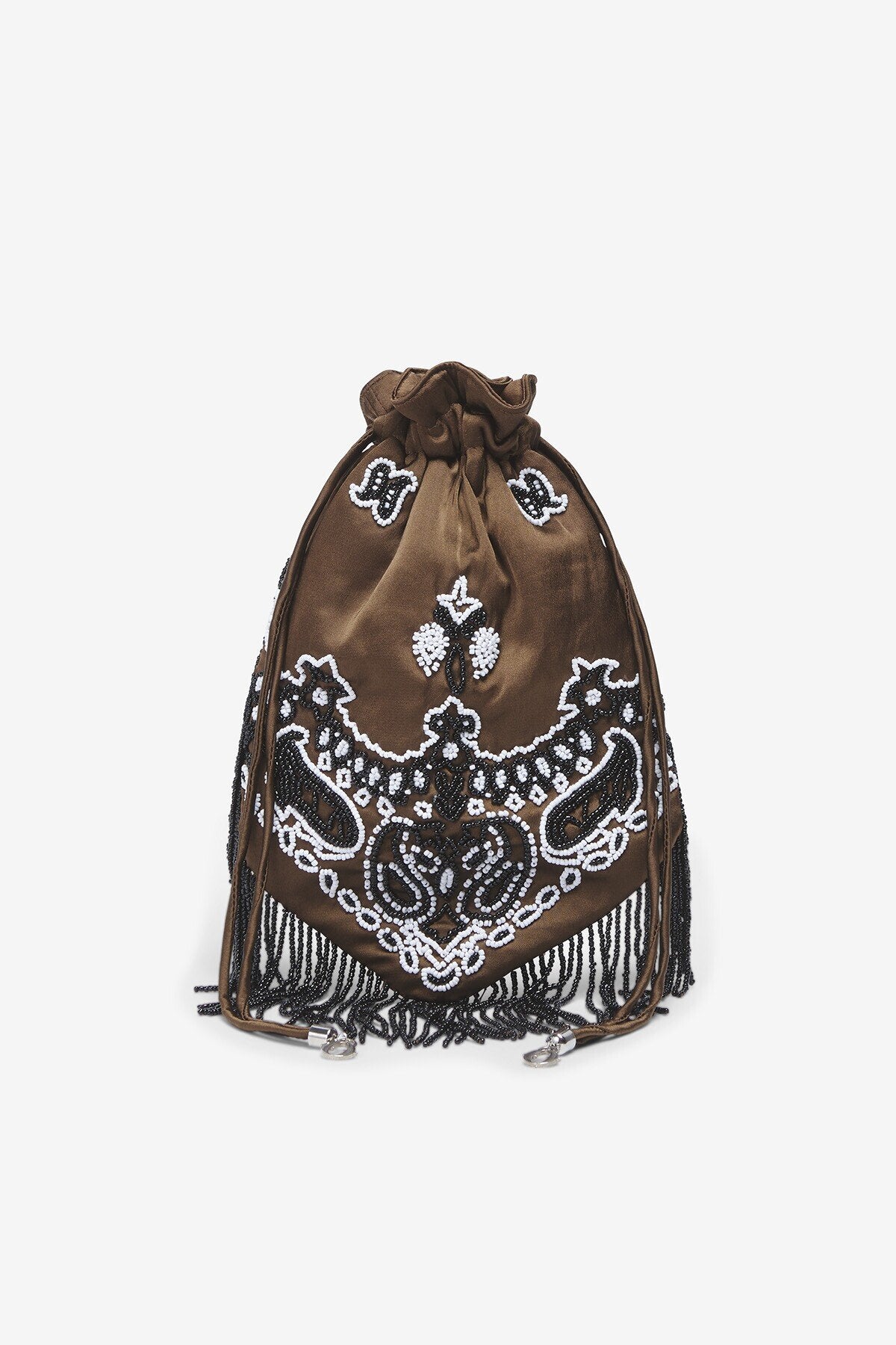 Borsa sacchetto con perline