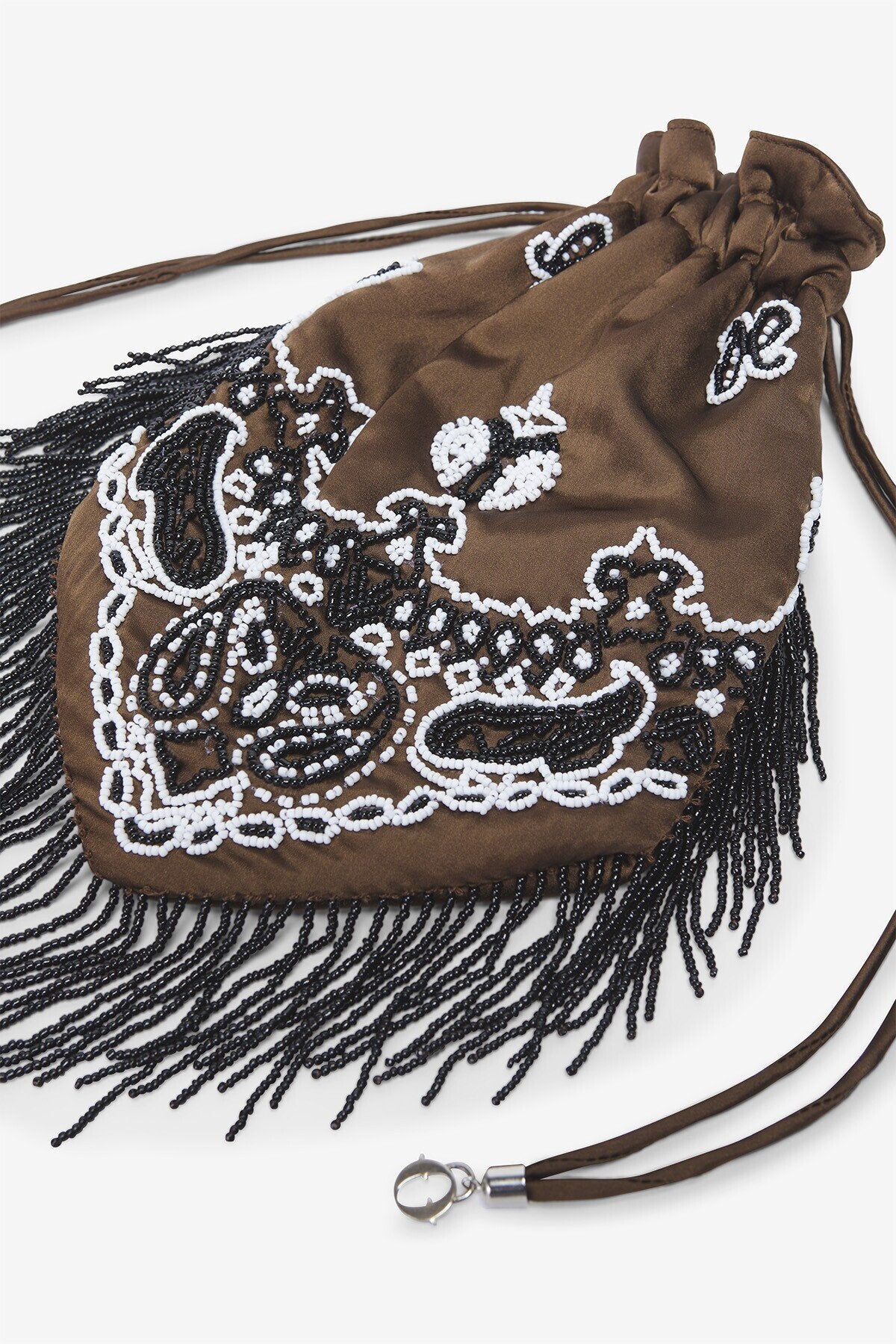 Borsa sacchetto con perline