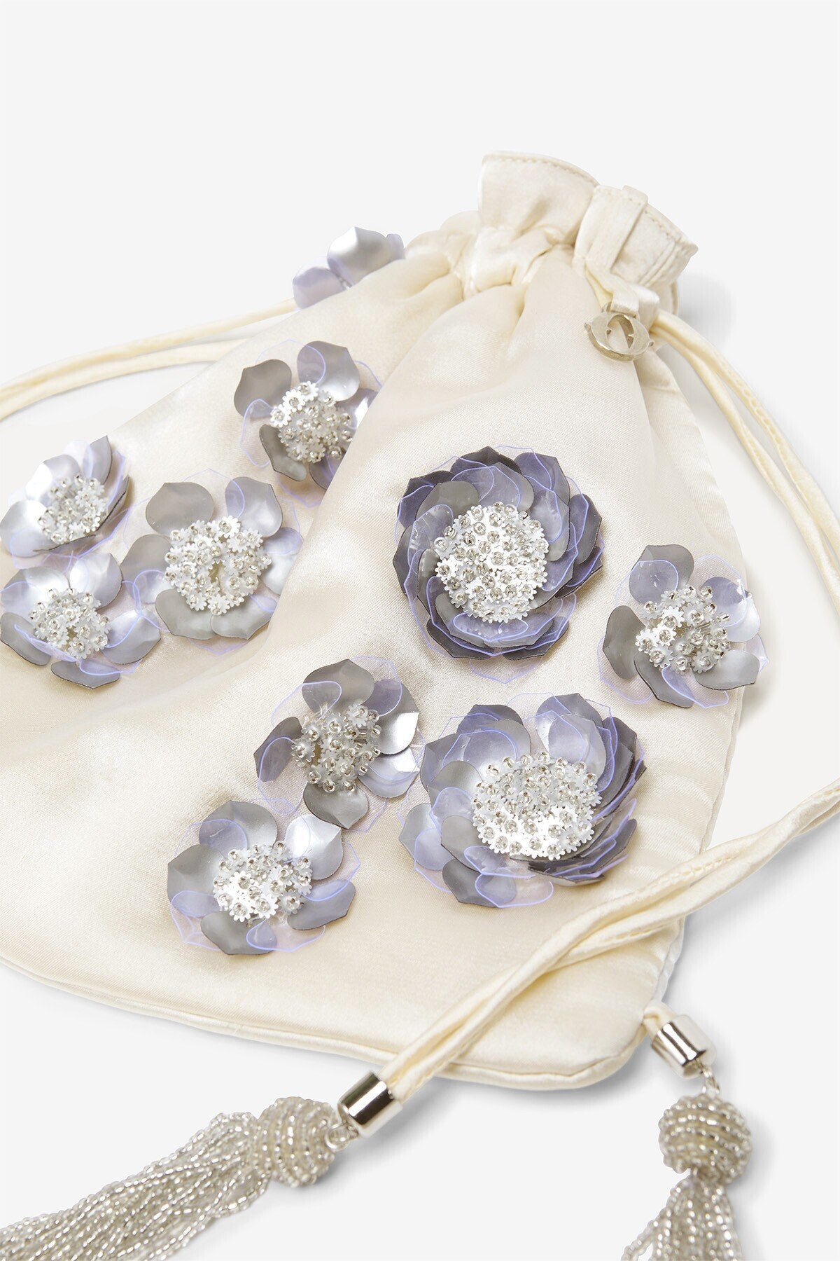 Borsa sacchetto con perline