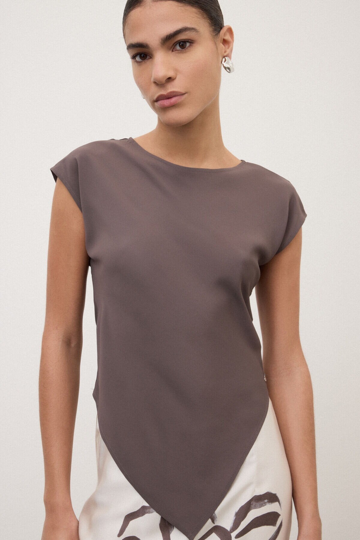 Top effetto foulard