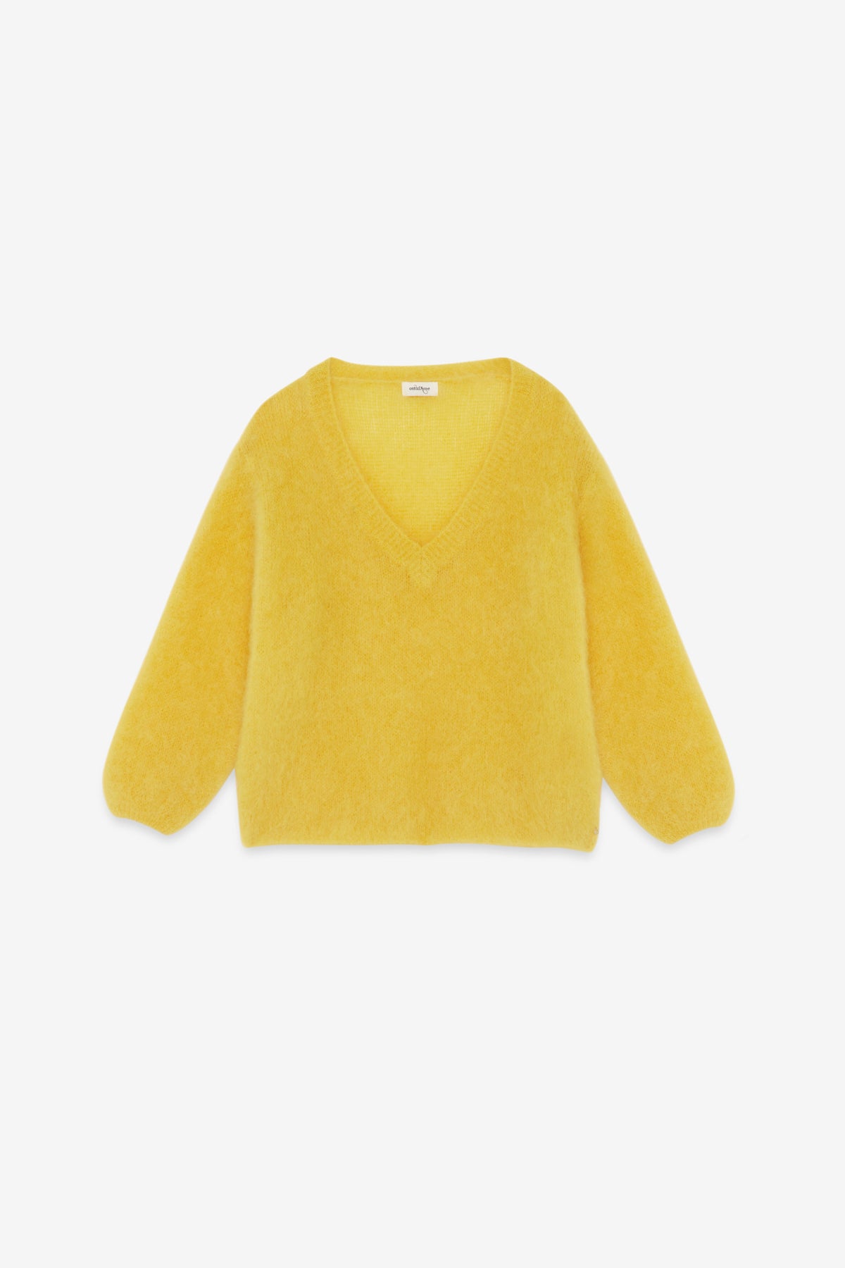 Mohair blend fluffy jumper