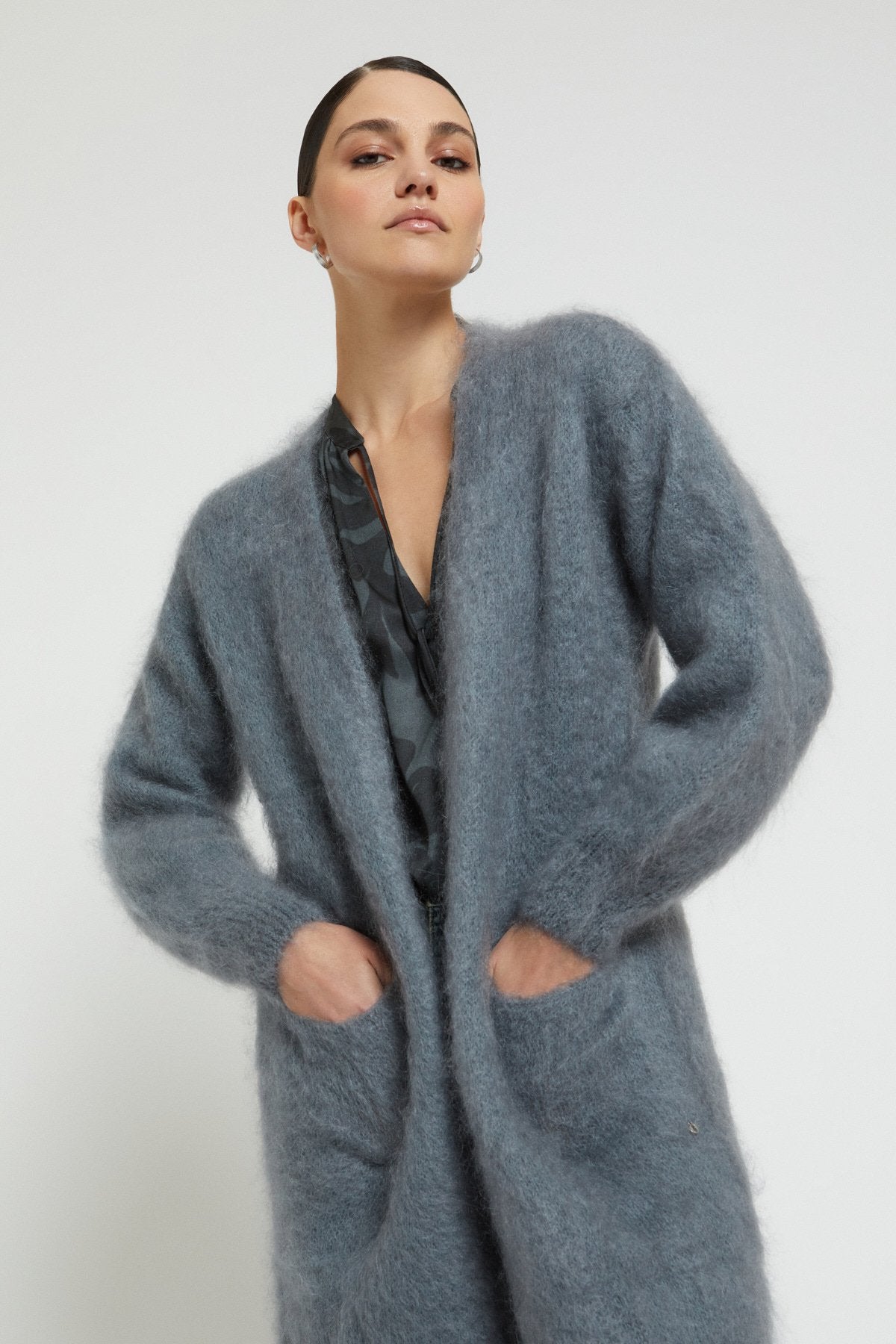 Mohair Wool Cardigan