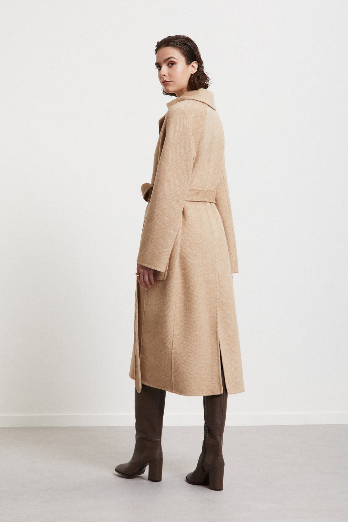 Double-Breasted Long Coat