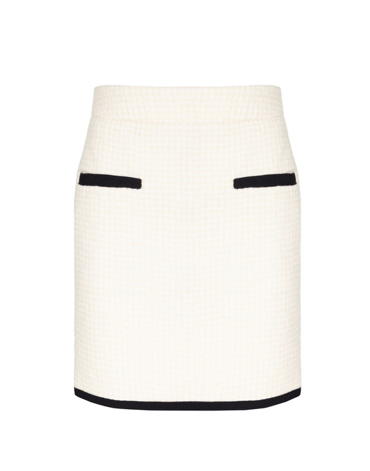 Elegant tweed mini skirt