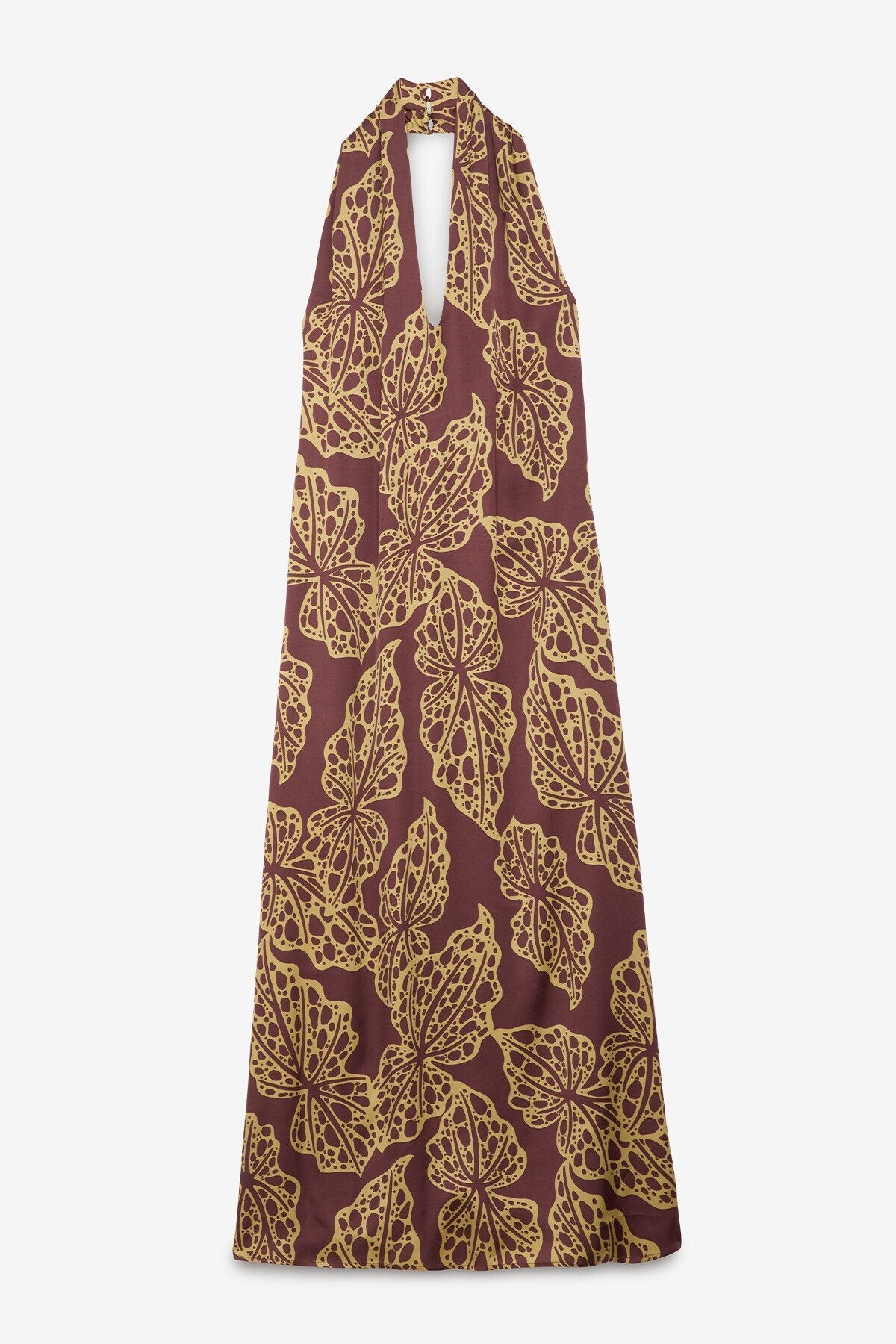 Abito lungo con scollo all’americana