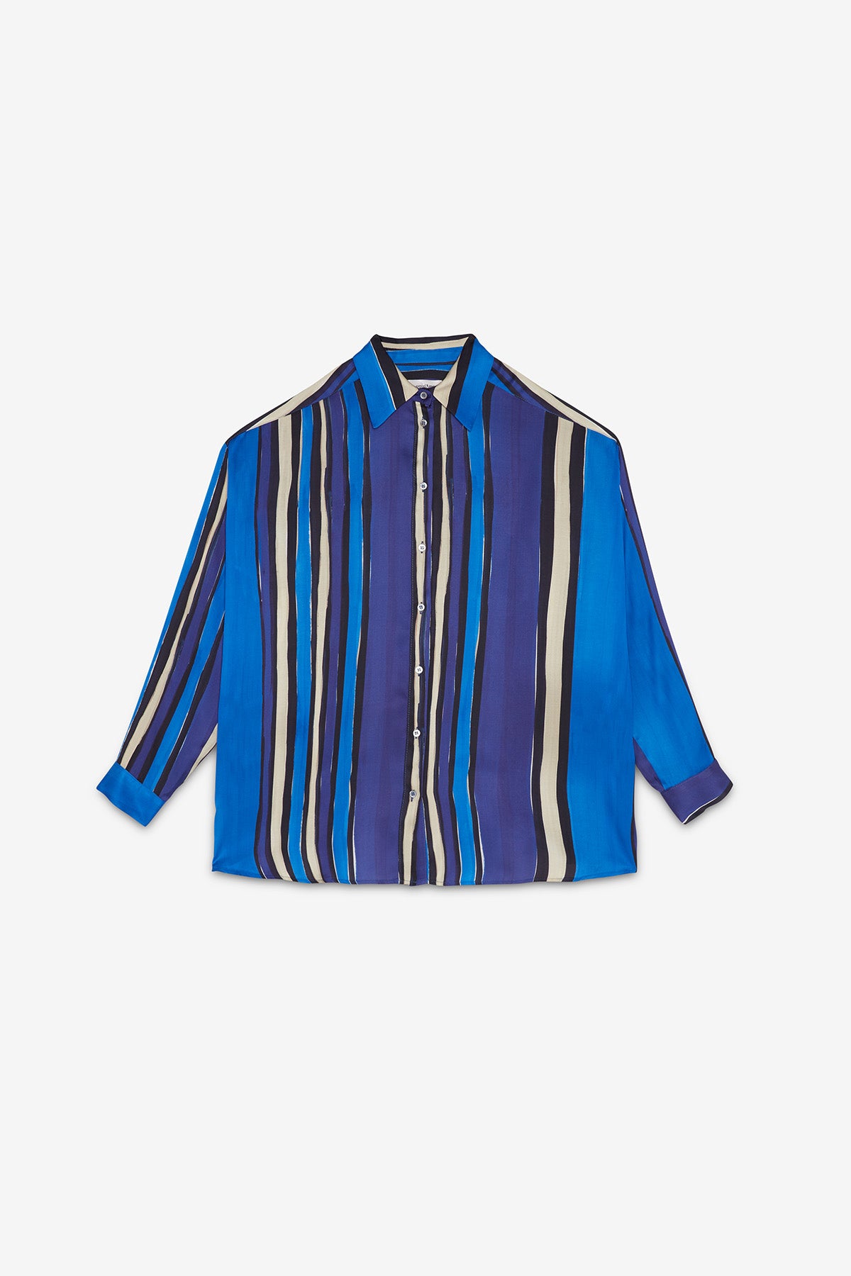 Viscose striped shirt