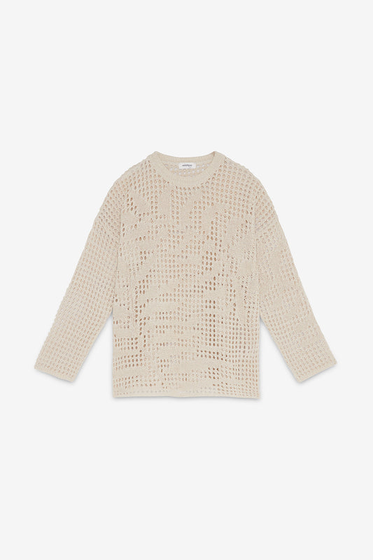 Perforated sweater