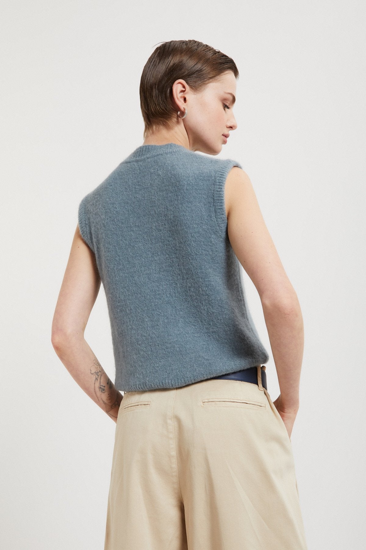 Wool-blend Vest