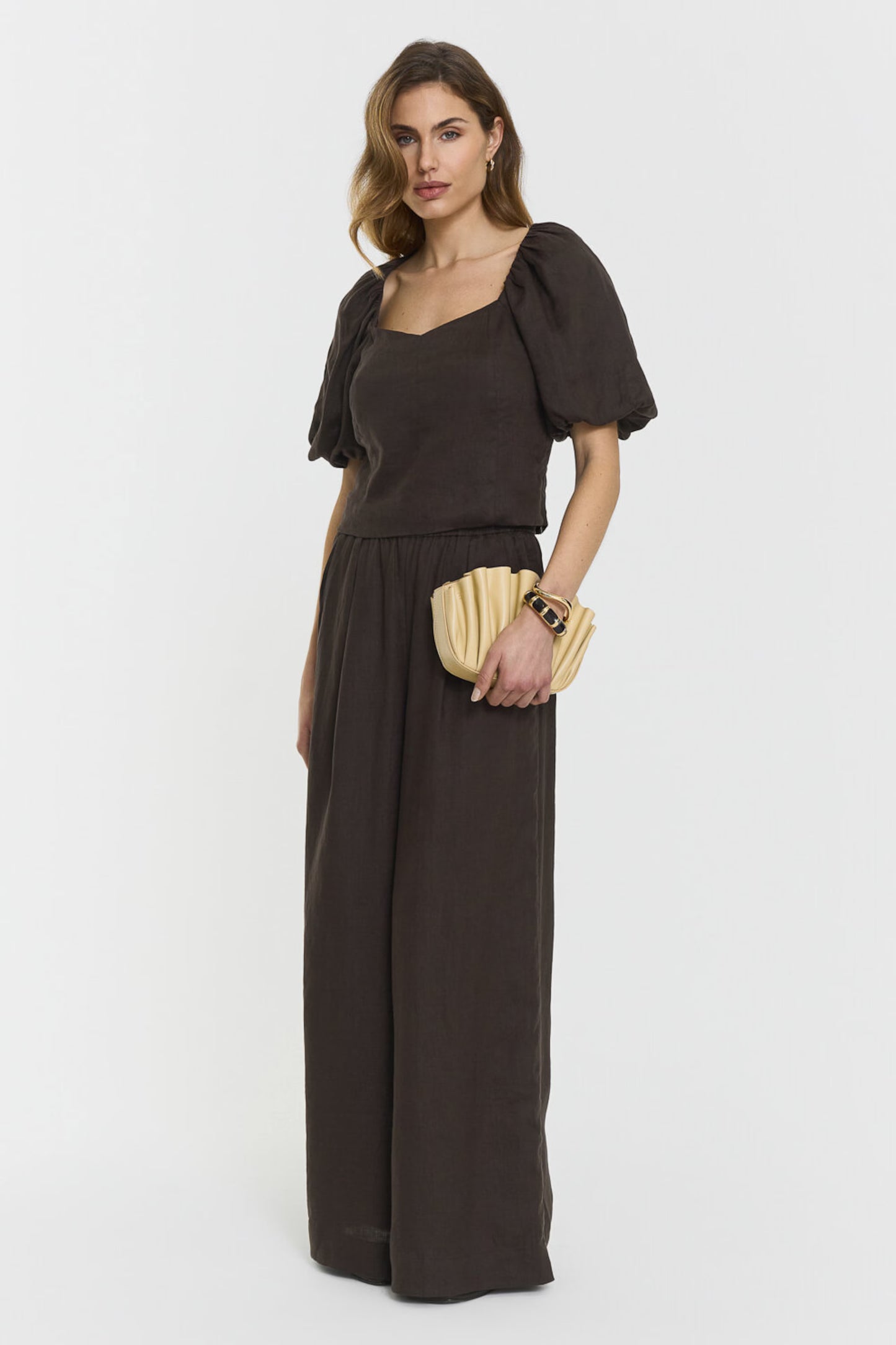 Audrina Linen Top