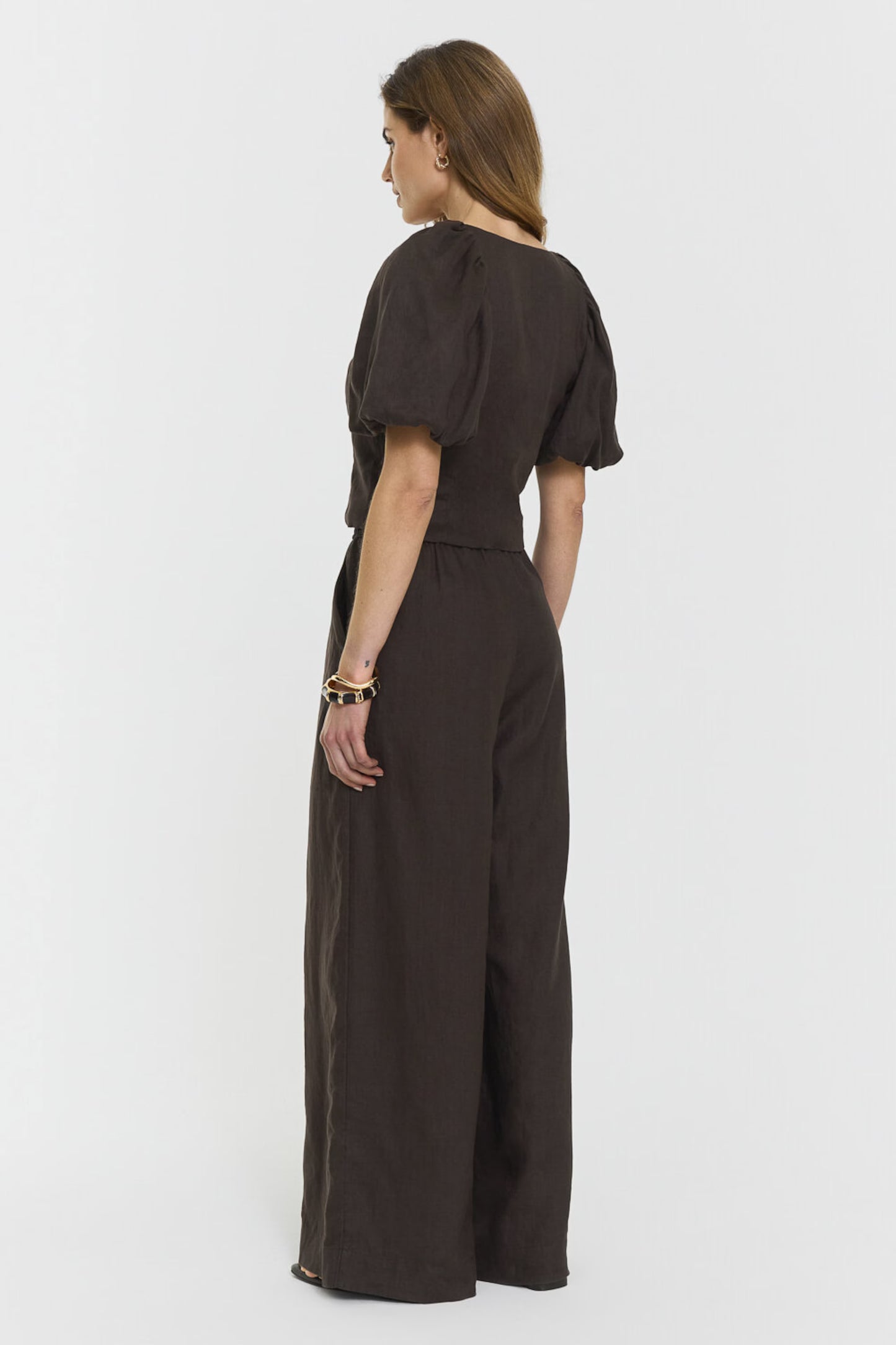 Audrina Linen Top