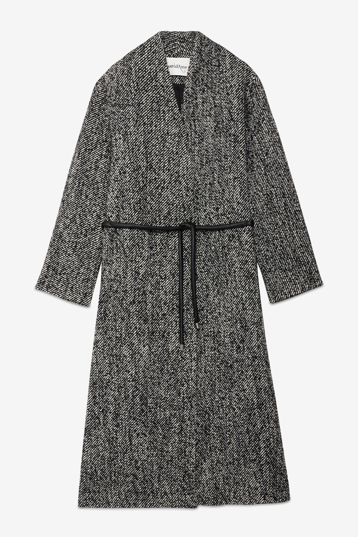 Wool Blend Long Coat