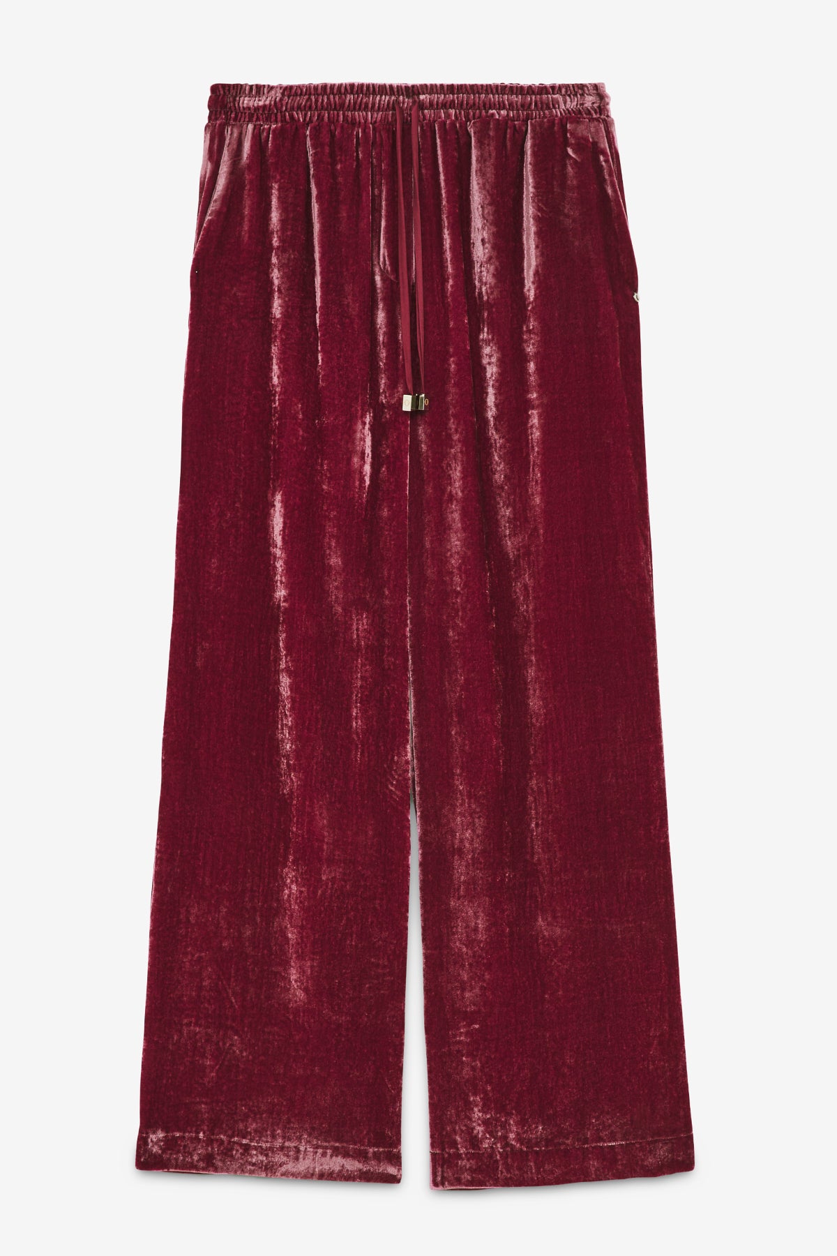 Velvet palazzo trousers