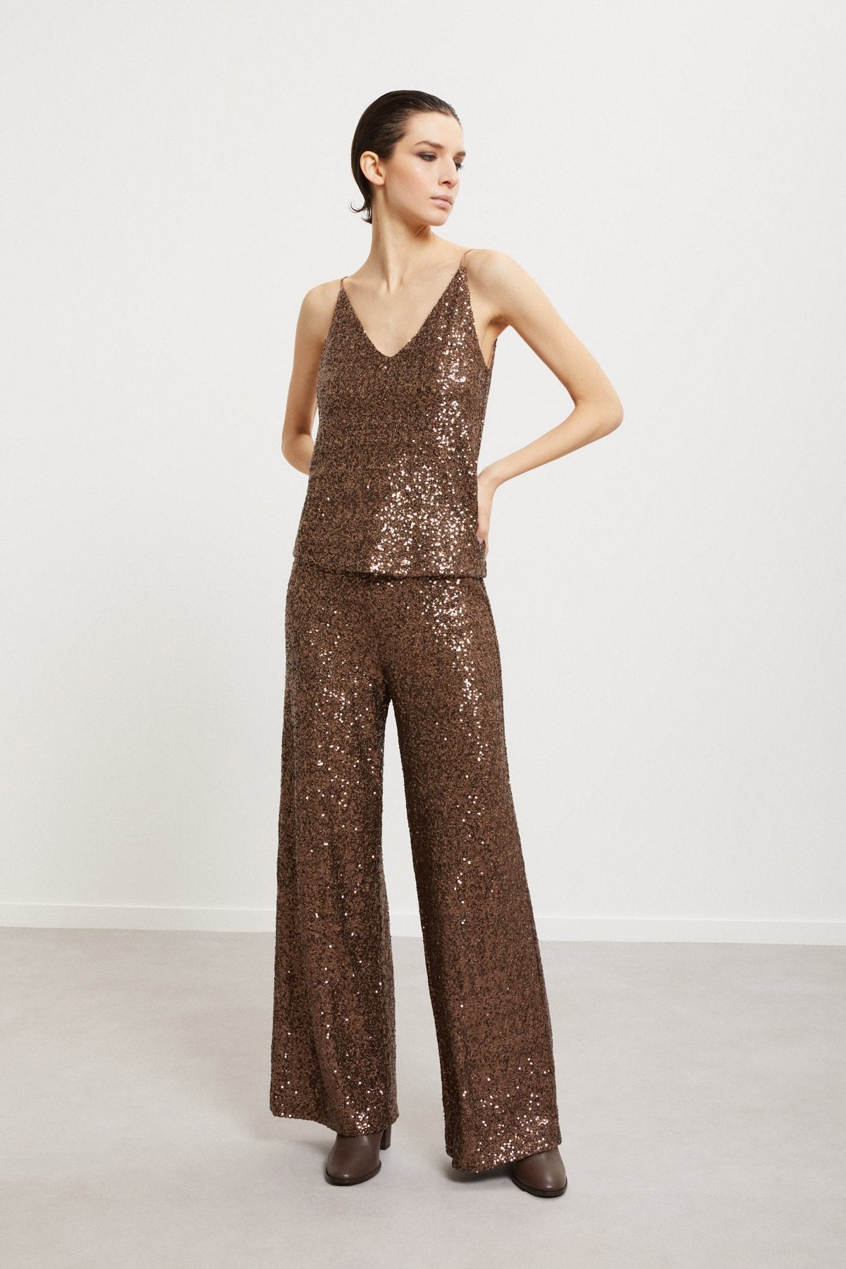 Palazzo Trousers with Sequin