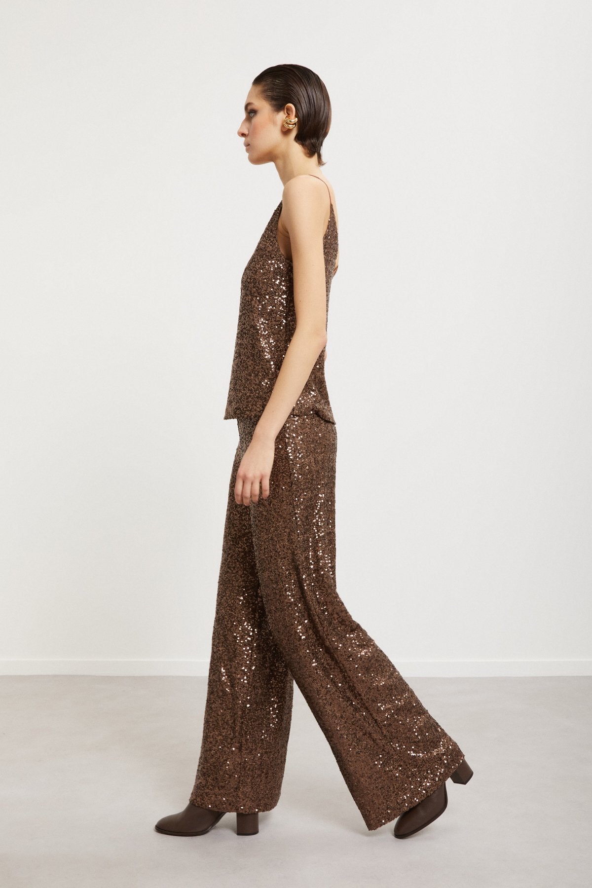 Palazzo Trousers with Sequin