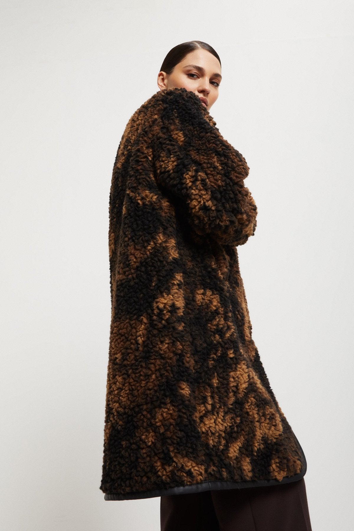 Midi Oversized Faux Fur Coat