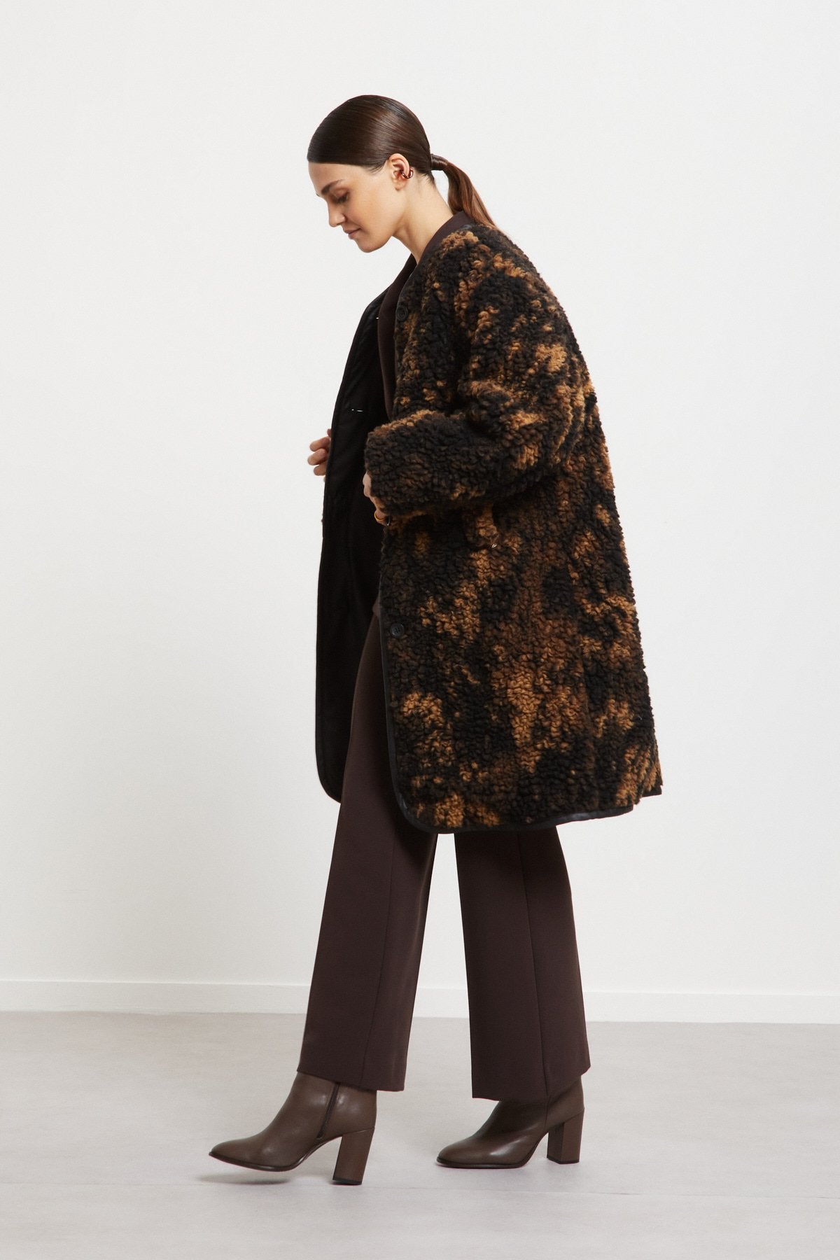 Midi Oversized Faux Fur Coat