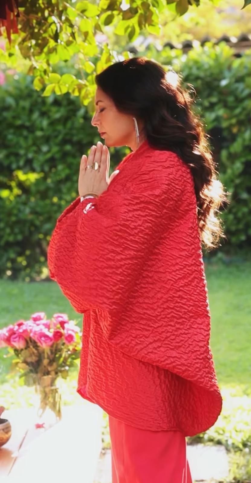 THE ROSE – Kimono lungo rosso