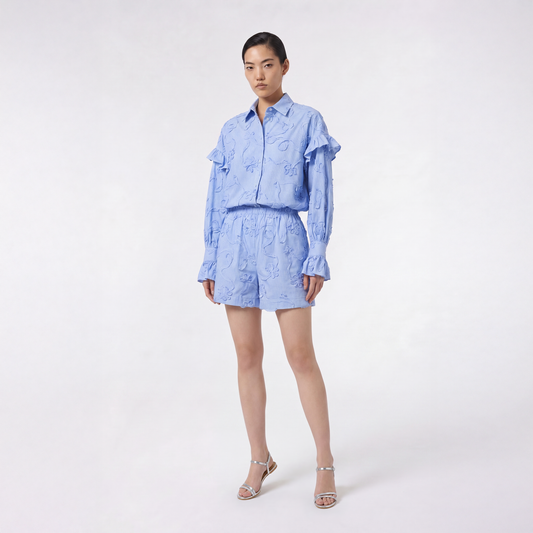 Flower Stripe Short