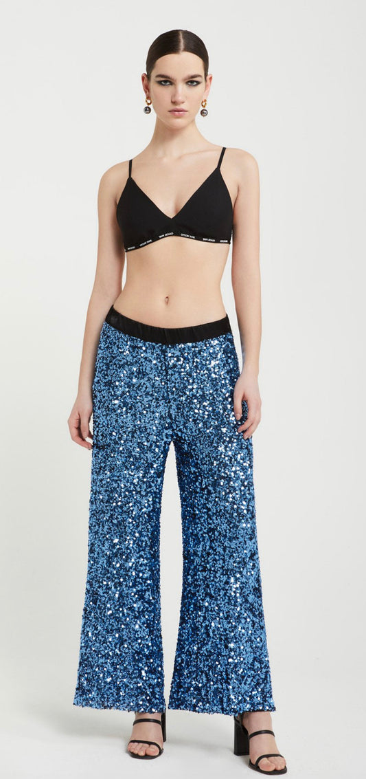 Pants with Cerulean Sequins