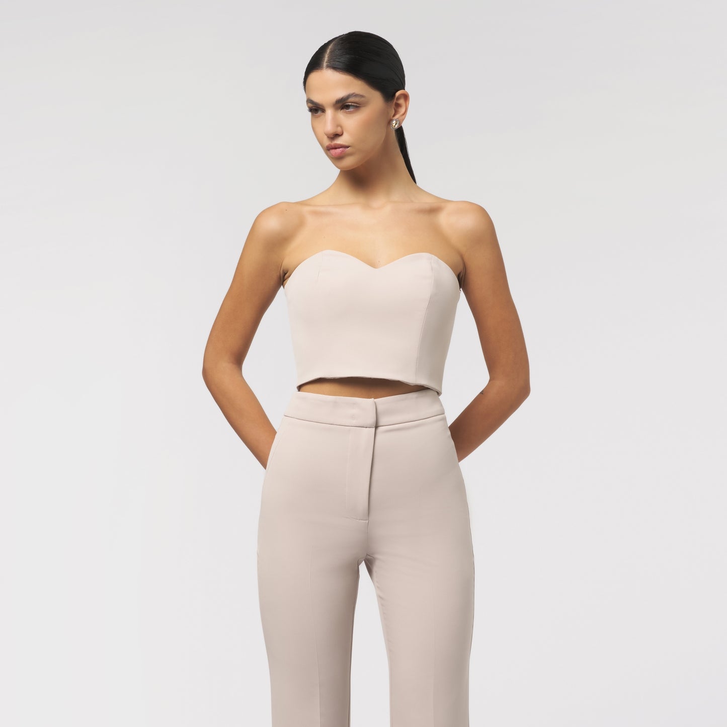 Heart Top Key - Greige