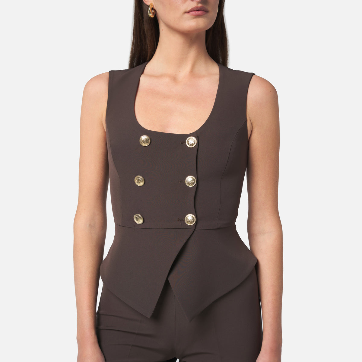 Penta Amber Gilet Brown, view 2